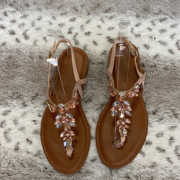 Billito gladiator sandals size 6 rhinestones bling Barbie beach island girl - Picture 4 of 10